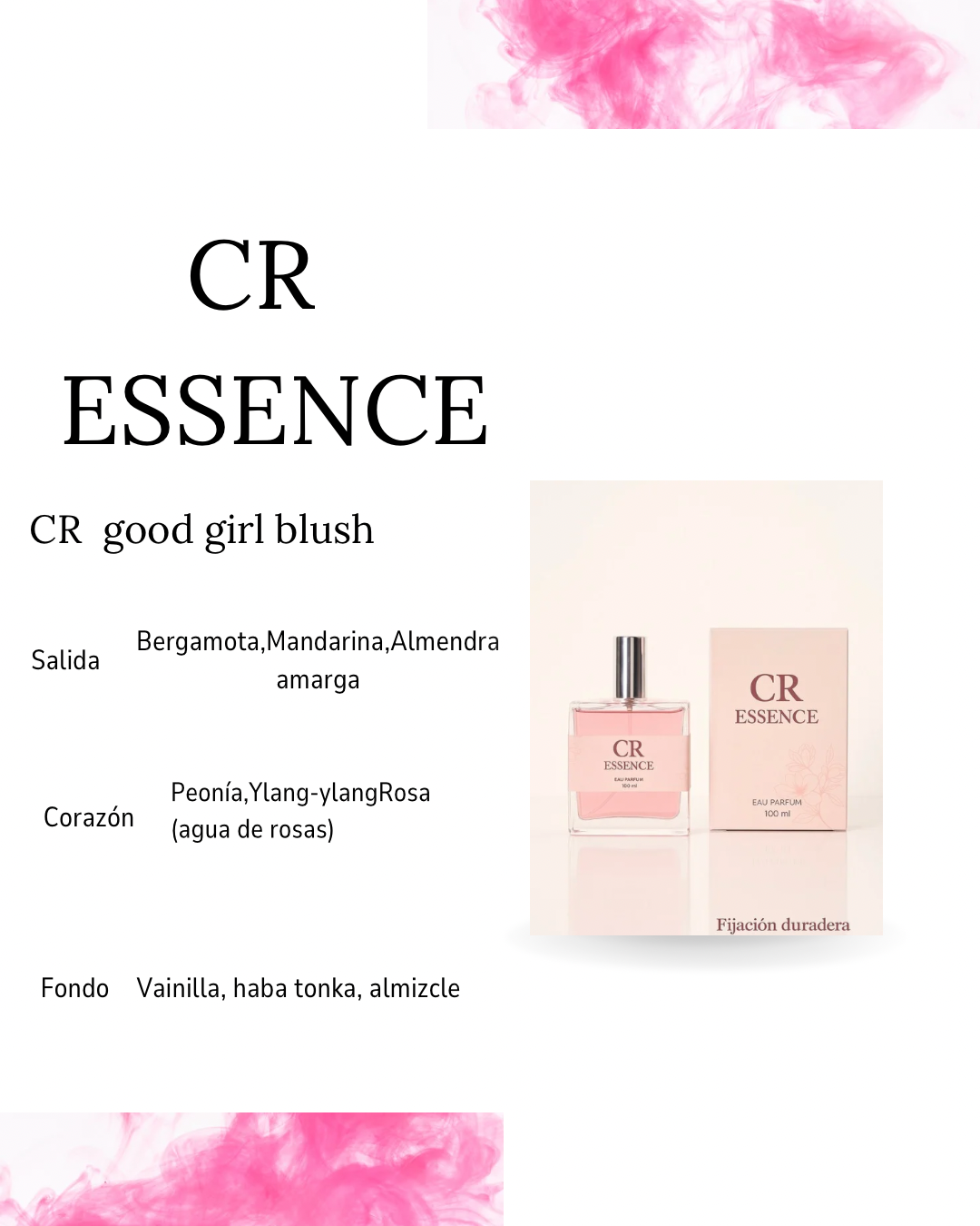 Perfume para mujer CR ESSENCE good gir blush