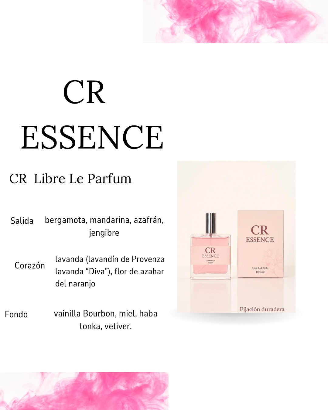 Perfume para mujer CR ESSENCE libre le parfum